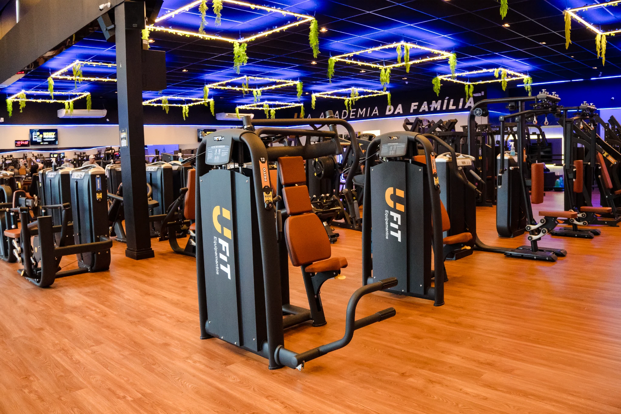 Salão de musculação de uma unidade UFit